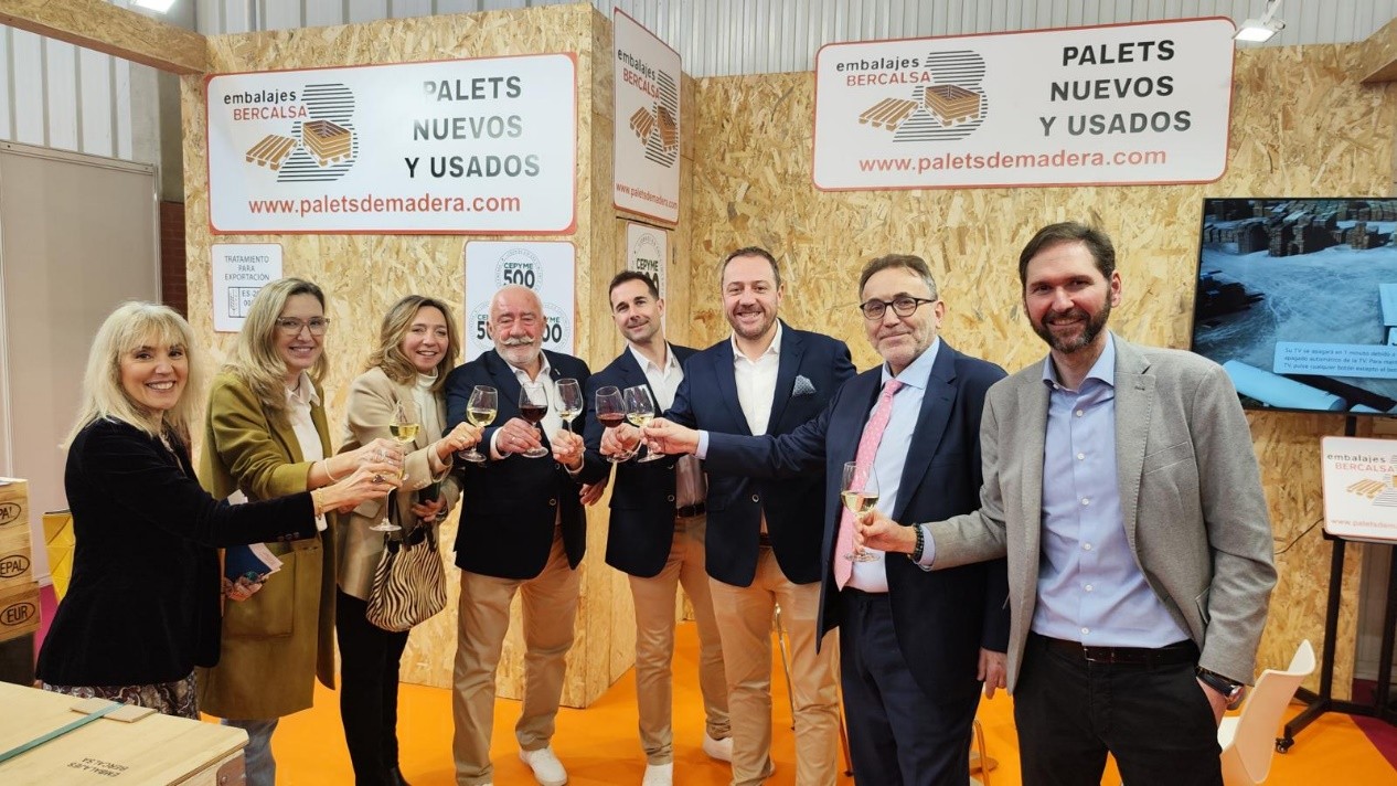  Embalajes Bercalsa muestra sus novedades sobre palets en la Feria ENOMAQ de Zaragoza 