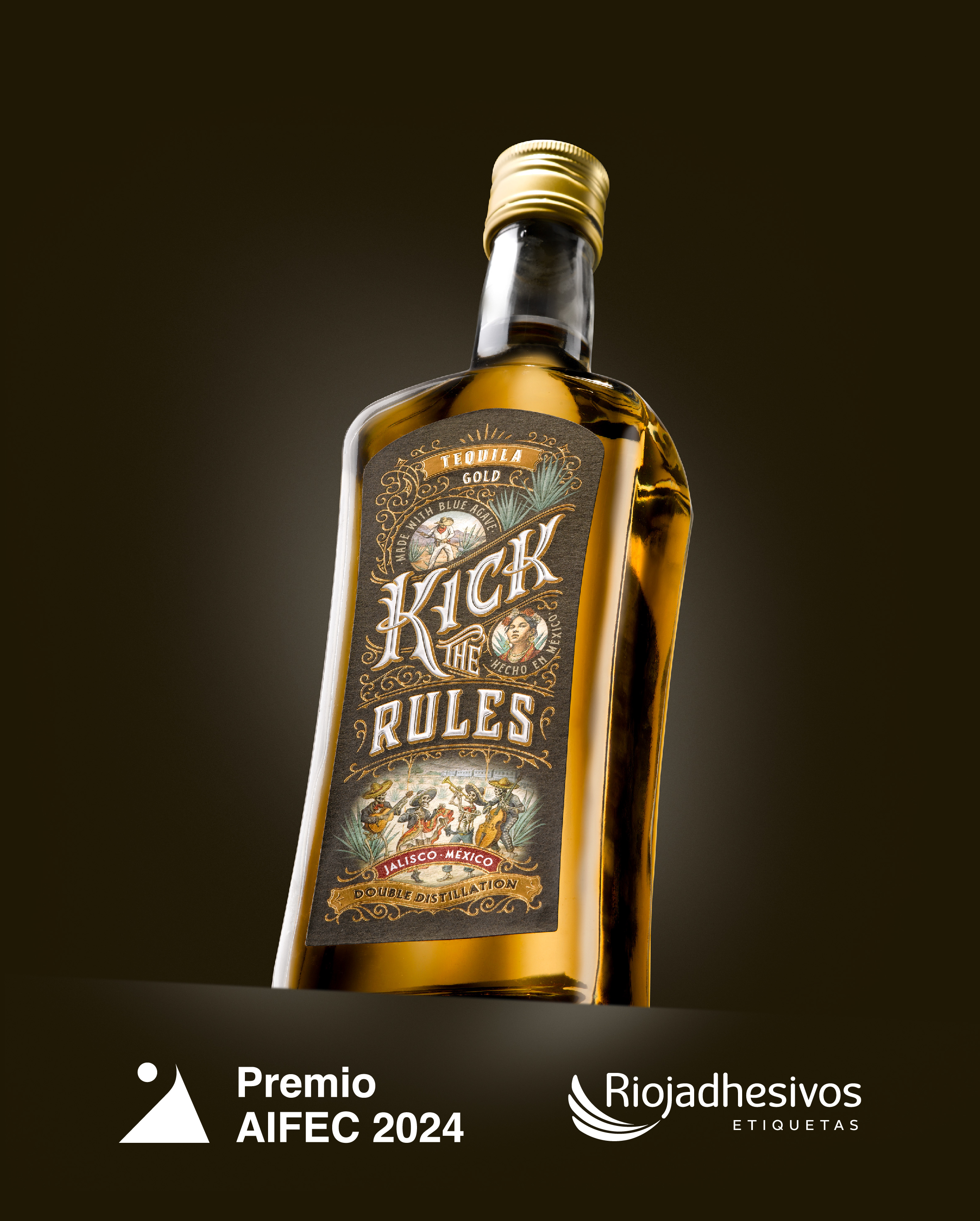 Riojadhesivos gana el premio nacional AIFEC a la mejor etiqueta del año.